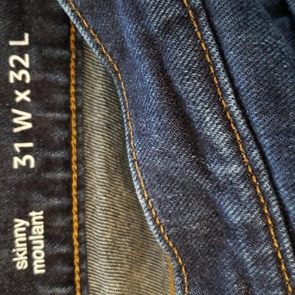 Amazon Essentials Skinny-Fit Stretch Jeans with a Dark Blue Vintage Wash 31W 32L - Picture 3 of 7